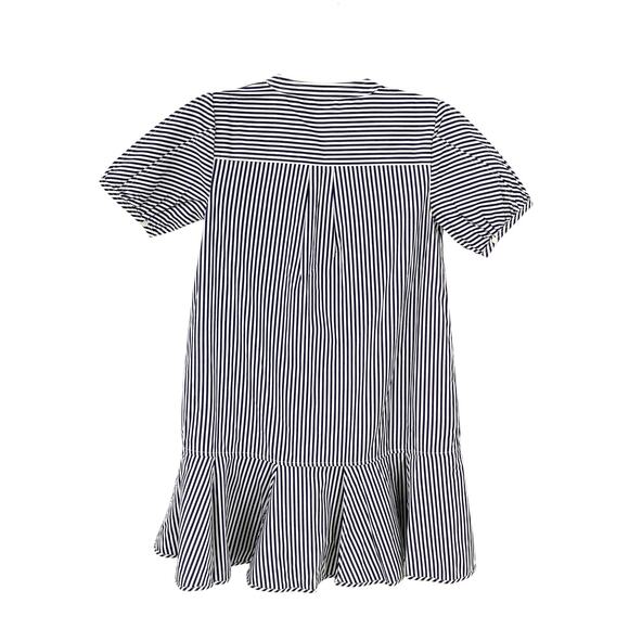 J Crew Delilah Striped Cotton Poplin Dress-Navy White Stripes NWT Size XS - Picture 7 of 11